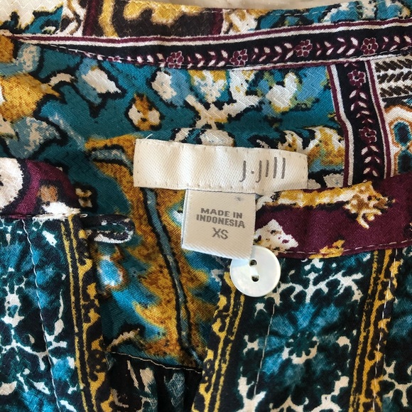 J. Jill | Jewel Patchwork Button Down Tunic Top - Picture 4 of 8